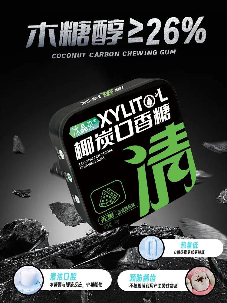 的口香糖正掀起糖果界“黑科技”风暴爱游戏ayx网站打破常规！这款黑黑(图8)